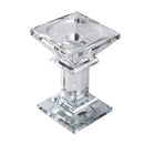 Home Decor Crystal Glass Candlestick Holder H - 15 cm ; W - 10 cm