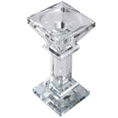 Home Decor Crystal Glass Candlestick Holder H - 23 cm ; W - 10cm