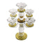 Home Decor Crystal Glass Candlestick Holder 5 arms 25 cm