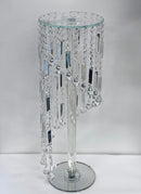 Home Decor Crystal Glass Flower Stand 90 cm