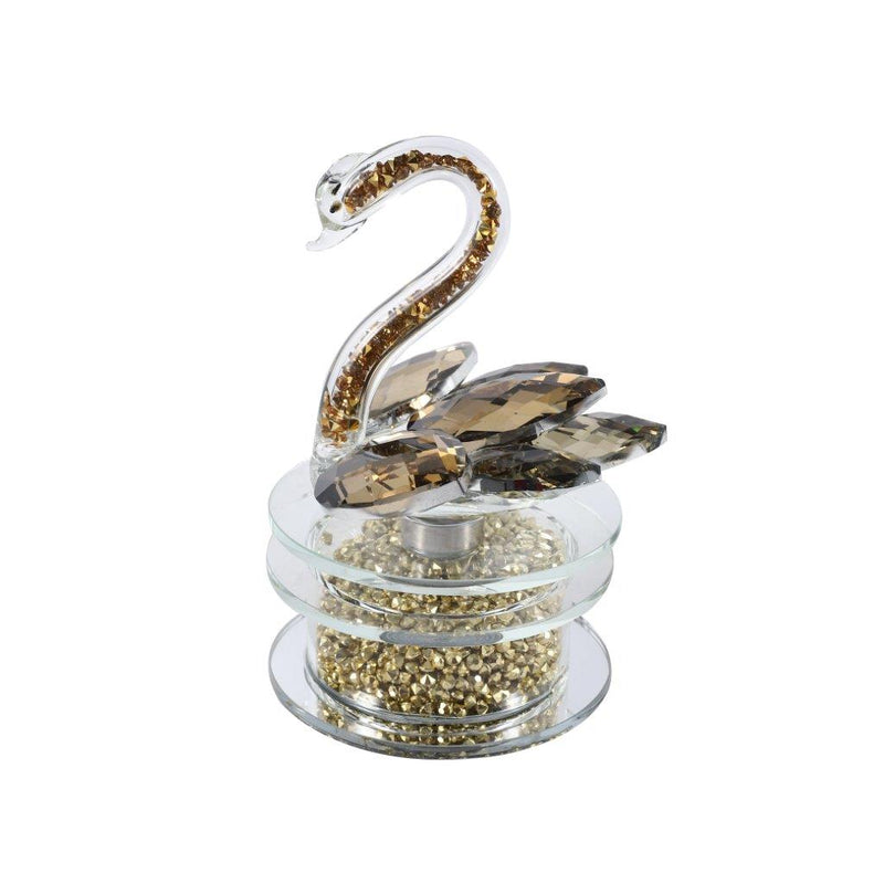 Home Decor Crystal Swan H - 15 cm ; W - 10 cm