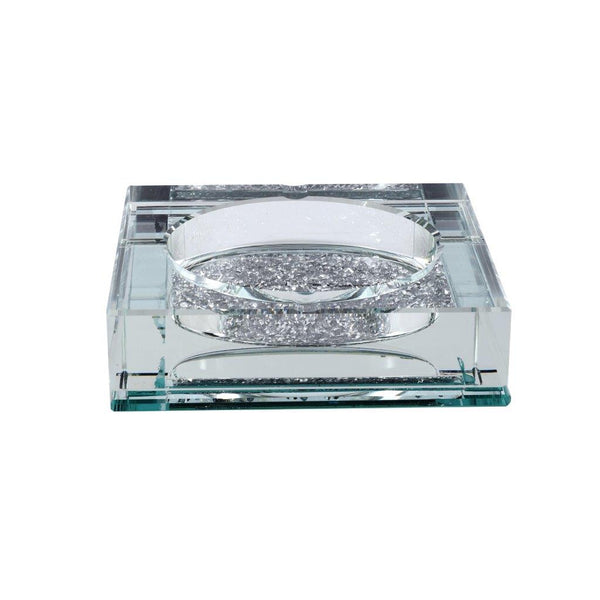 Home Decor Square Crystal Ashtray 12 cm