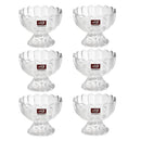 Crystal Cut Glass Ice Cream and Dessert Bowl Set of 6 pcs 170 ml pls