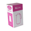 Vacuum Insulated Plastic Thermos Flask Plain White Mix 1 Litre