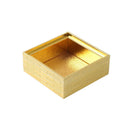 Candies and Nuts Multi Slot 4 Divided Compartment Box Storage Organizer Gold L - 28 cm W - 28 cm