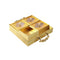 Candies and Nuts Multi Slot 4 Divided Compartment Box Storage Organizer Gold L - 28 cm W - 28 cm