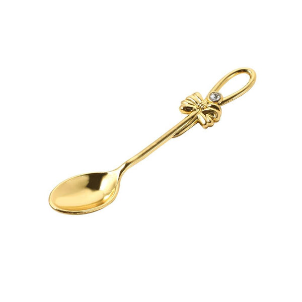 Gold Plated Deco Coffee Spoon Set of 6 Pcs 11 cm