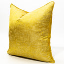 Modern Decorative Mustard Yellow Fabric Pattern Cushion Cover Pillowcase 50*50 cm