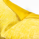 Modern Decorative Mustard Yellow Fabric Pattern Cushion Cover Pillowcase 50*50 cm