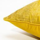 Modern Decorative Mustard Yellow Fabric Pattern Cushion Cover Pillowcase 50*50 cm