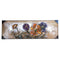 Home Decor Landscape Canvas Wall Art Abstract Colourful Floral Oil Painting PVC Frame 50*150*3.5 cm