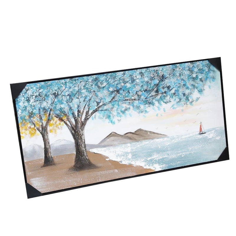 Home Decor Landscape Canvas Wall Art Abstract Nature Oil Painting PVC Frame 70*140*3.5 cm