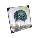Home Decor Portrait Canvas Wall Art Abstract Green Tree Oil Painting PVC Frame 80*80*3.5 cm