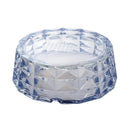 Crystal Cut Modern Champagne Round Glass Ashtray 15.7*5.4 cm