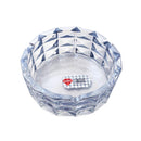 Crystal Cut Modern Champagne Round Glass Ashtray 15.7*5.4 cm