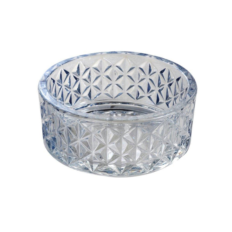 Crystal Glass Sky Blue Round Sugar Bowl Candy Jar Snack Storage Jar with Lid 12.9*22.8 cm