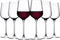 Crystal Glass Footed Wine Glass Set of 6 250 ml