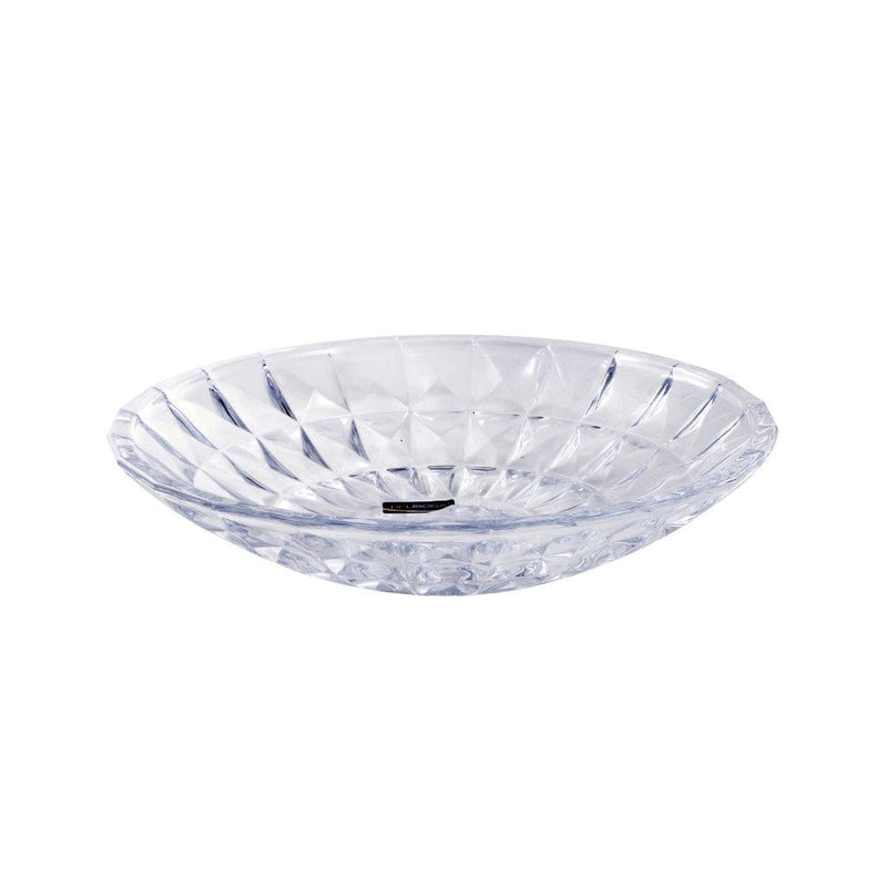 Crystal Glass Serving Dish Round Fruit Plate 30 cm