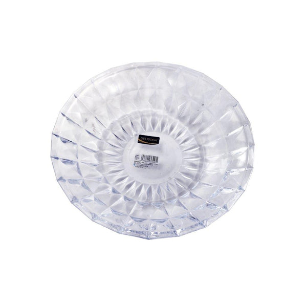 Crystal Glass Serving Dish Round Fruit Plate 30 cm