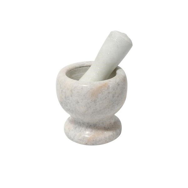 Spice & Herbs Mortar/Grinder and Pestle Marble Stone Small 10*10 cm