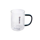 Glass Green Tea Mug Tea Cup Set of 4 Pcs 450 ml