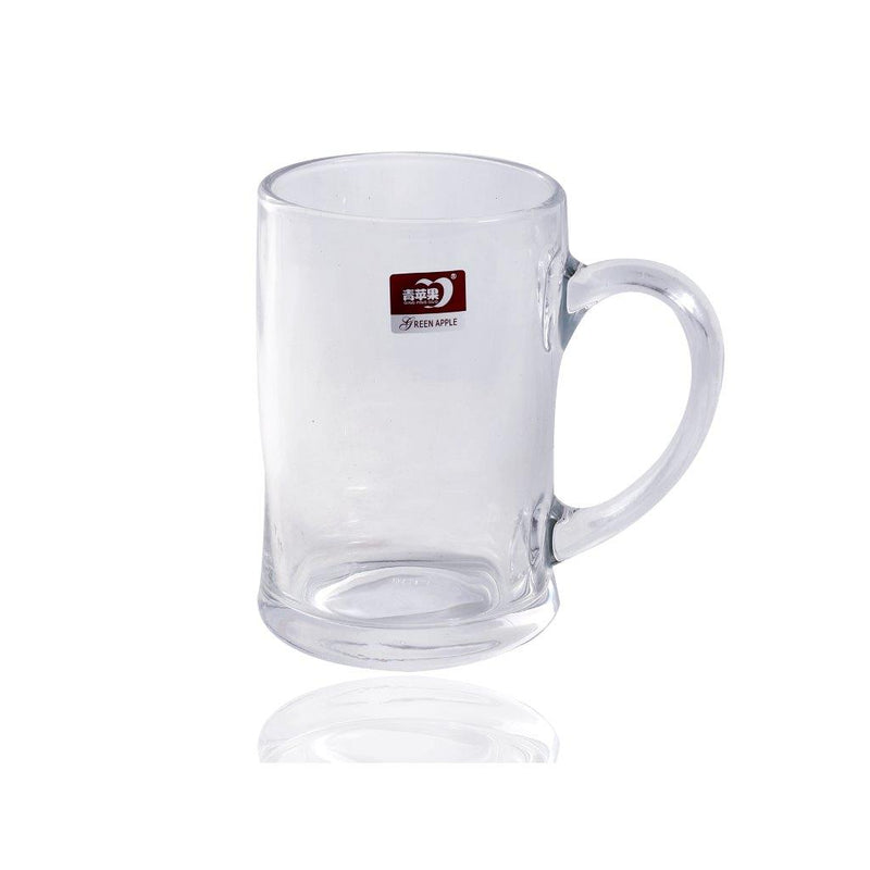 Glass Green Tea Mug Tea Cup Set of 6 Pcs 380 ml