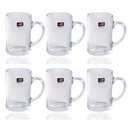 Glass Green Tea Mug Tea Cup Set of 6 Pcs 380 ml