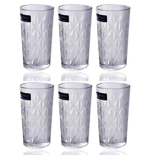 Drinking Glass Tumblers Set of 6 Pcs 330 ml