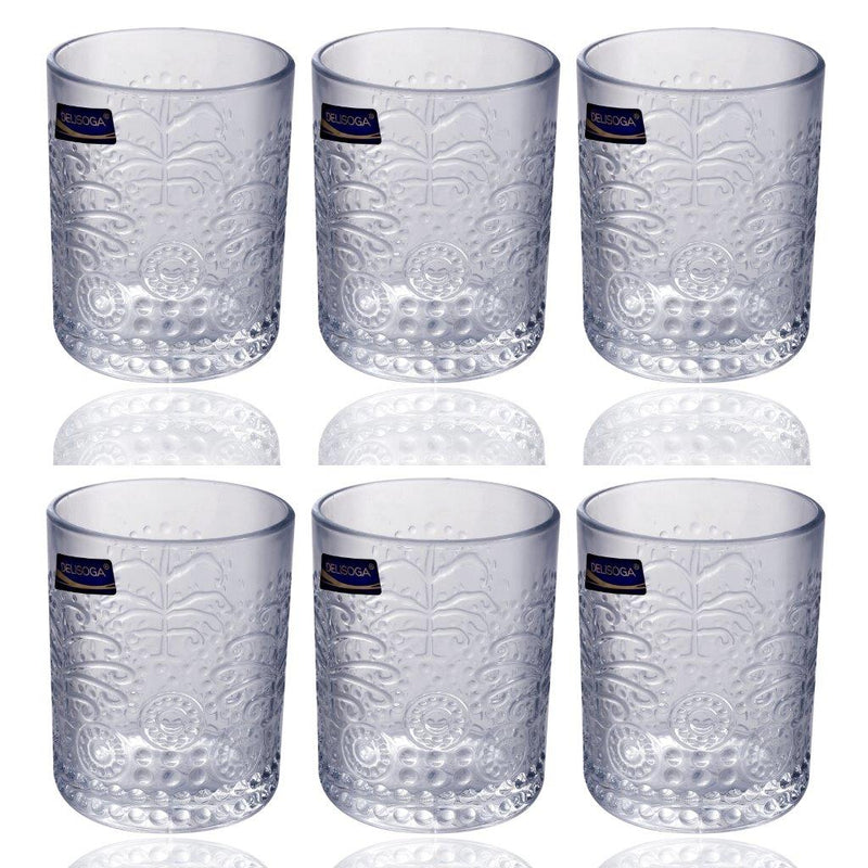 Drinking Glass Tumblers Set of 6 Pcs 300 ml