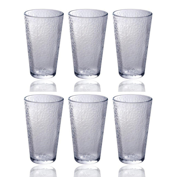 6pcs Acrylic Drinking Glasses Set Plastic Tumblers Plastic Cups