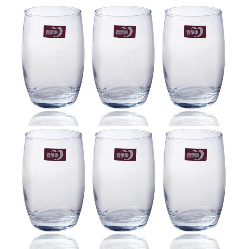 Drinking Glass Tumblers Set of 6 Pcs 390 ml