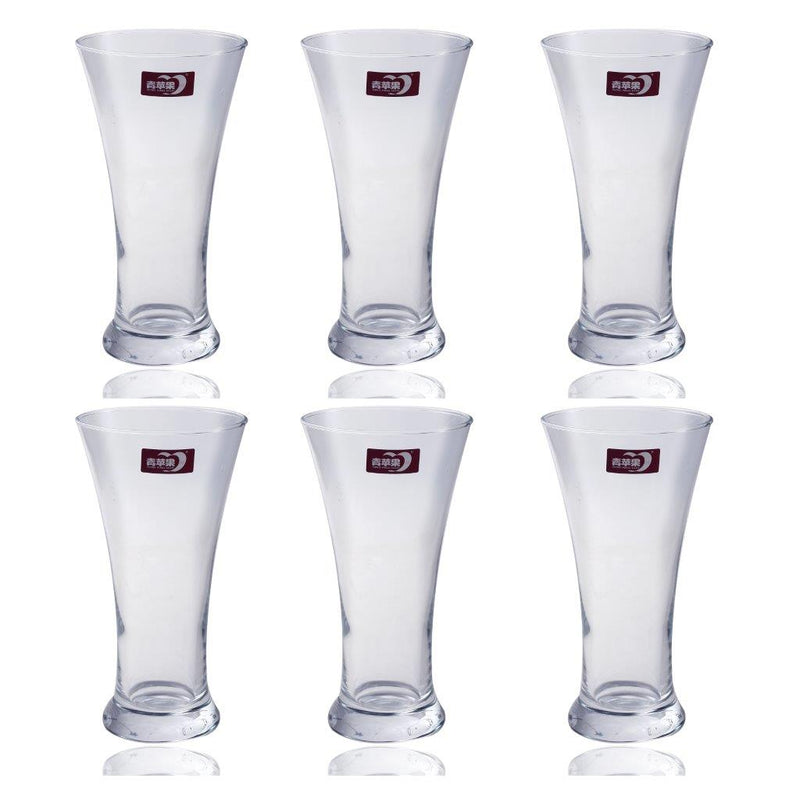 Multipurpose Beverage Drinking Glass Tumblers Set of 6 pcs 350 ml