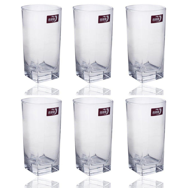 Drinking Hiball Glass Tumblers Set of 6 Pcs 260 ml