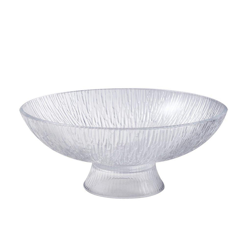 Crystal Glass Round Footed Fruit Bowl 25.6*11 cm