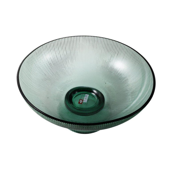 Crystal Colored Glass Round Footed Fruit Bowl 25.6*11 cm