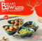 Turquoise Ceramic Serving Dipping Heart Shape Snacks Fruits and Nuts Bowl 4 Pcs with Stand 11 cm