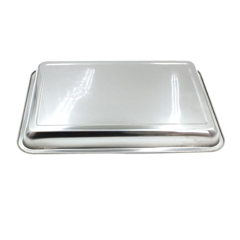 baking tray Stainless Steel Baking Tray Rectangular Shallow 44*34 cm 2 cm Depth-Classic Homeware &amp; Gifts-21653