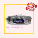 Stainless Steel Maxima Hot Pot Food Warmer Oval Clip Handle 7500ml - Classic Homeware & Gifts