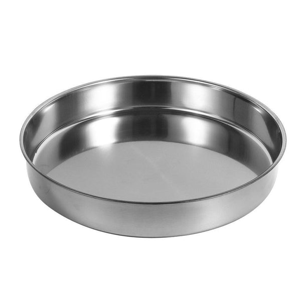 baking tray Stainless Steel Round Deep Baking Tray 40 cm-Classic Homeware &amp; Gifts-39342