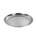 Stainless Steel Round Deep Silver Serving Tray 50 cm