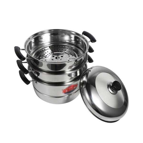 Stainless Steel Steamer Pan Set 3 tier 28 cm