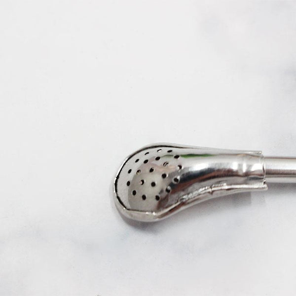 Stainless Steel Strainer Straw Set of 6 Pcs 14 cm