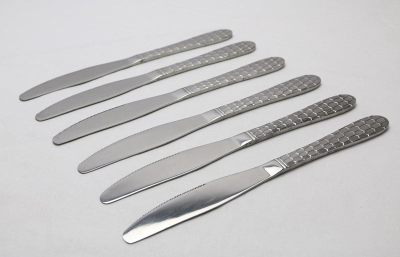 Stainless Steel Table Knife Set of 6 22cm/66g