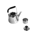 Stainless Steel Tea Pot Kettle with Strainer 1 Litre