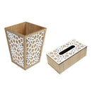 Tissue box and Trash bin Set 24*12*8.5/21.5*29 cm