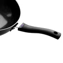 Wok Grey Marble Coating Induction Induction Non Stick 32 cm 3.5mm with Glass Lid