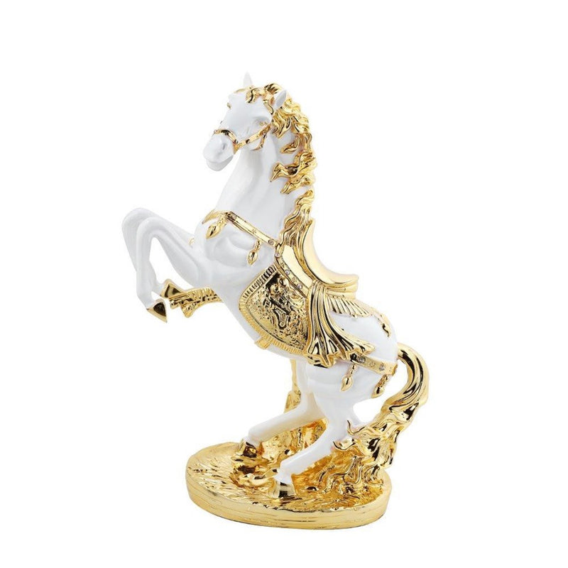 Sculpture Statue Resin Figurine Horse Metallic Gold Colour 45*20*56 cm