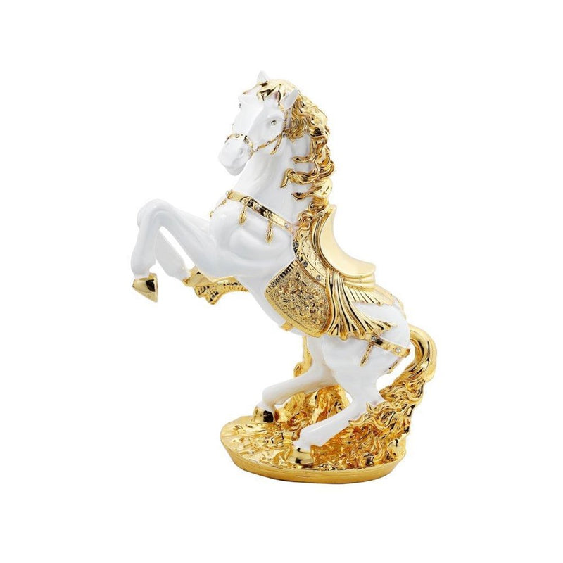 Sculpture Statue Resin Figurine Horse Metallic Gold Colour 45*20*56 cm