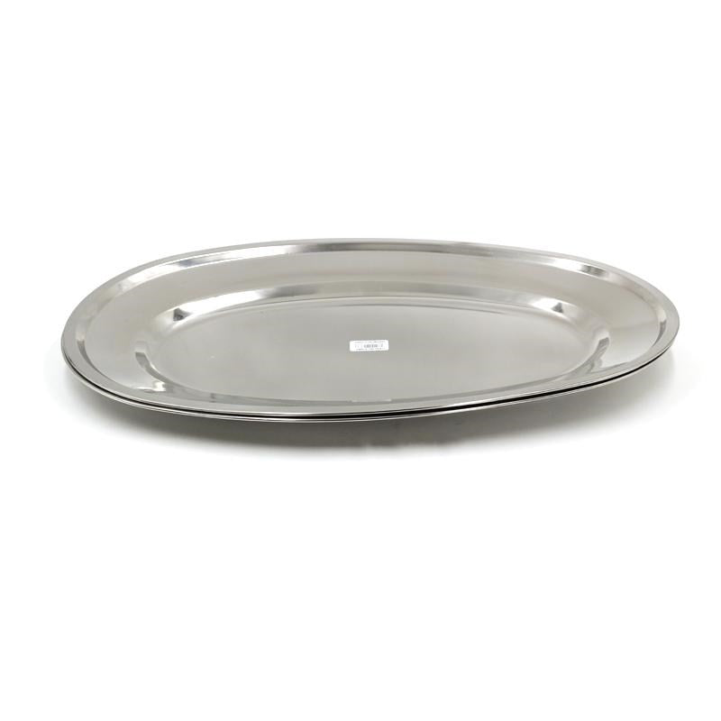 Stainless Steel Oval Serving Plate 18 inch