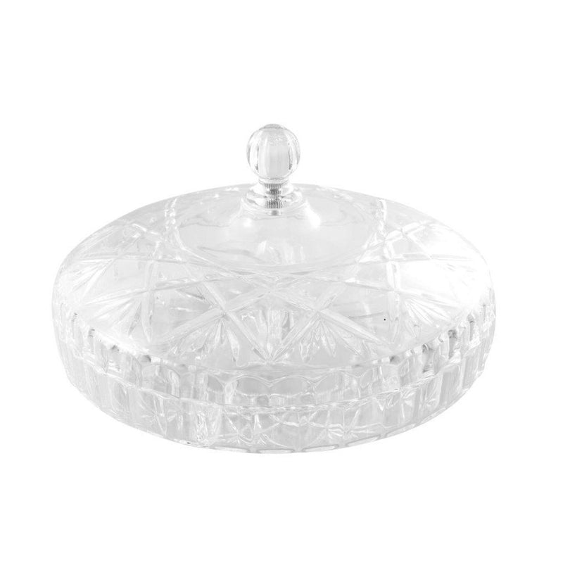 Acrylic Serving and Divided Platter with Lid 25 cm